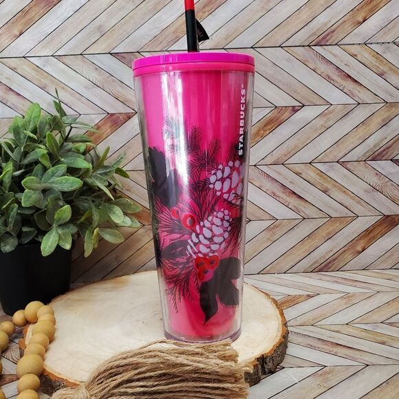 Starbucks Christmas Color Change Pink Pinecone Venti 24oz Holiday Tumbler - Picture 4 of 6